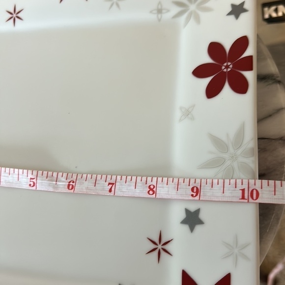 Food network 10”x10” cookie plate new without box or tag heavy porcelain plate - Picture 4 of 8